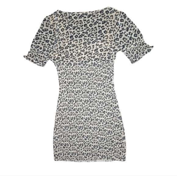 NWOT Revolve MAJORELLE | Lexi Smocked Leopard Mini Dress Size S - Picture 7 of 9